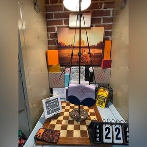 KATE SPADE Nadine Flap Blue Metallic Pink Suede Leather Patchwork Purse